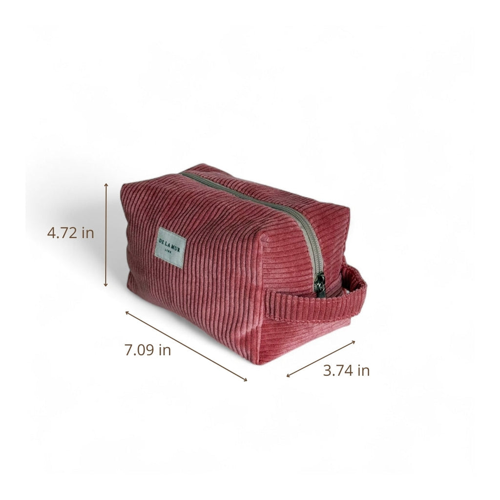 Squared Makeup Bag Coral
