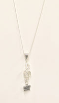 Band Mom Pendant on Silver Chain, Band Mom Necklace, Gift For Mom, Gift For Her, Valentines Gift, Proud Mom; Girlfriend Gift; Music