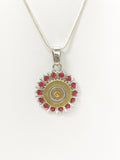 Red Crystal 410 Shotgun Shell Necklace, Southwestern Style Jewelry Gift for Her, Country Western Jewelry, Shooting Sports Gifts Jewelry