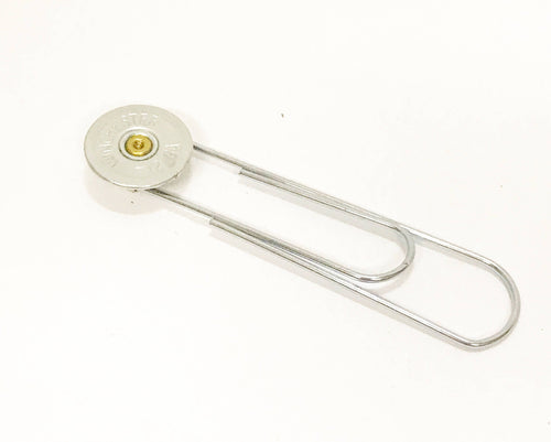 12 Gauge Shotgun Shell Paper Clip Bookmark, Planner Bookmark Gift for Her, Shooting Sports Graduation Gift for Him, Executive Desk Accessory