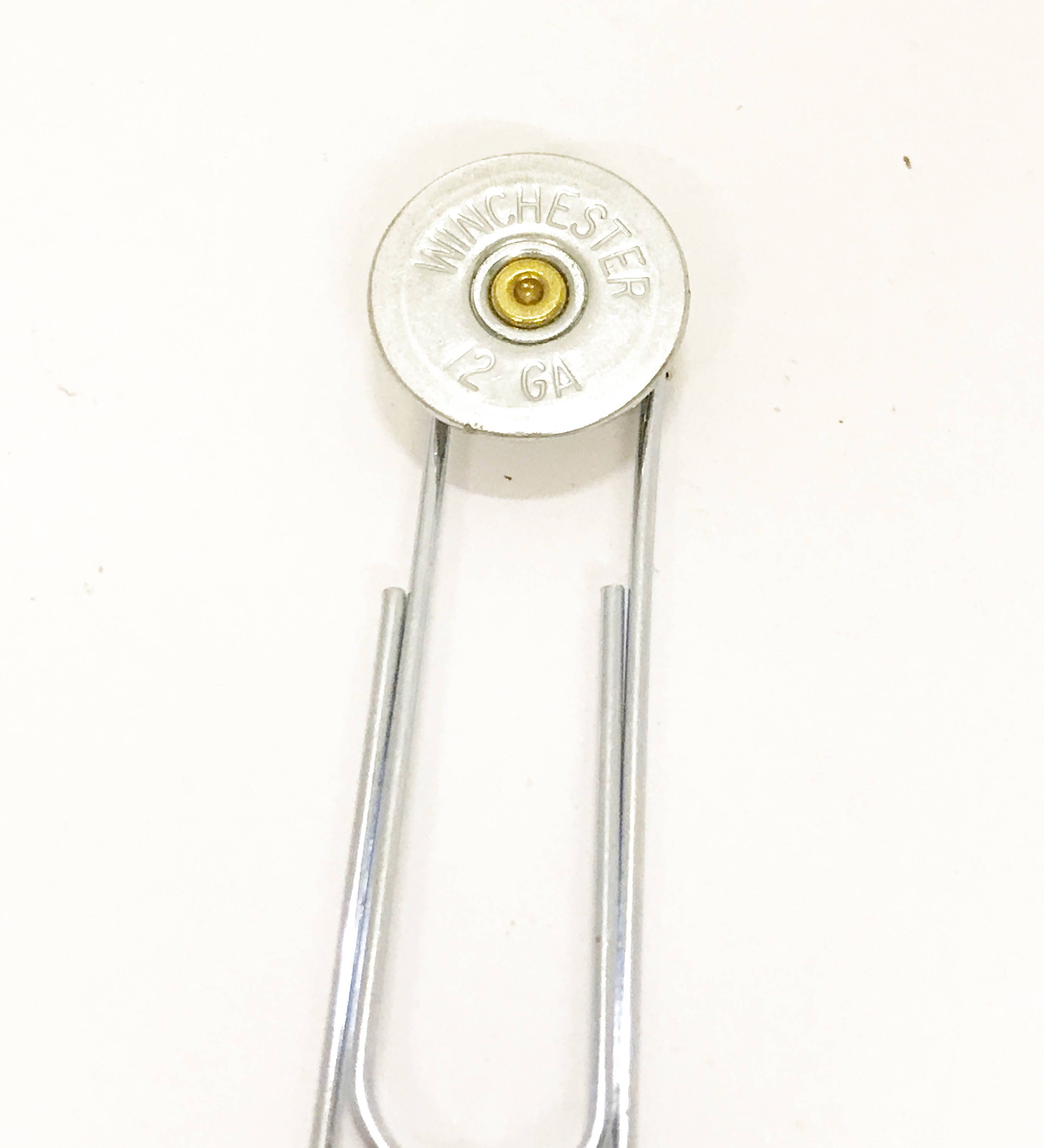 12 Gauge Shotgun Shell Paper Clip Bookmark, Planner Bookmark Gift for Her, Shooting Sports Graduation Gift for Him, Executive Desk Accessory