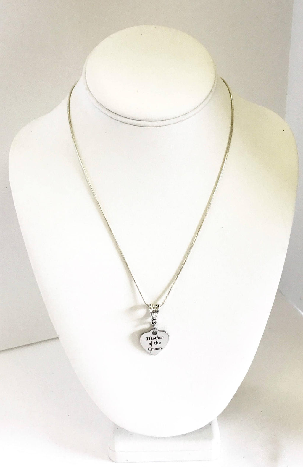 Mother Of The Groom Necklace, Engraved Pendant Necklace, Gift For Mother In Law, Wedding Jewelry, Gift For Fiance's Mother, Mother In Love