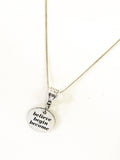 Encouragement Gifts, Motivational Jewelry, Believe Begin Become Necklace, Direct Sales Team Gifts, Exercise Gifts, Encouragement Jewelry