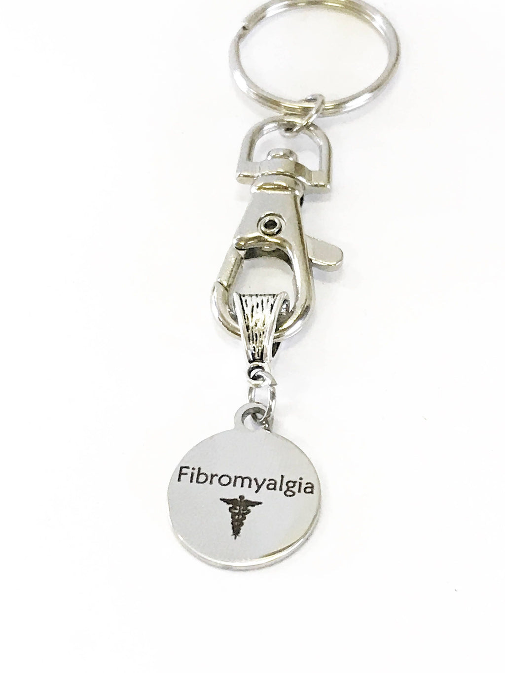 Fibromyalgia Medical ID Awareness Keychain, Fibromyalgia Keychain, Fibromyalgia  Condition Awareness, Fibromyalgia Medical Notification