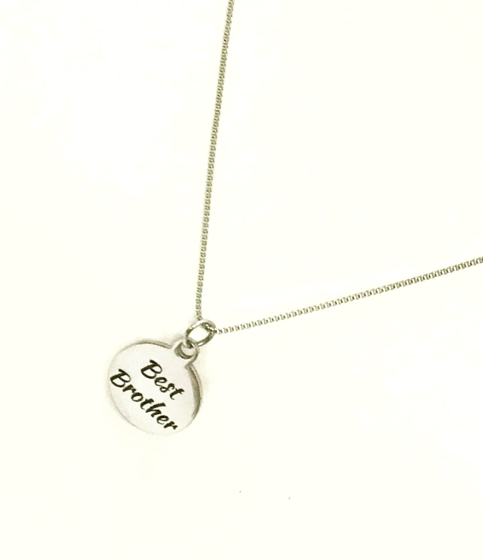 Best Brother Necklace, Stainless Steel Necklace, Gift For Brother, Brother Jewelry, Brother Gift, Best Brother Gifts, Gift From Sister