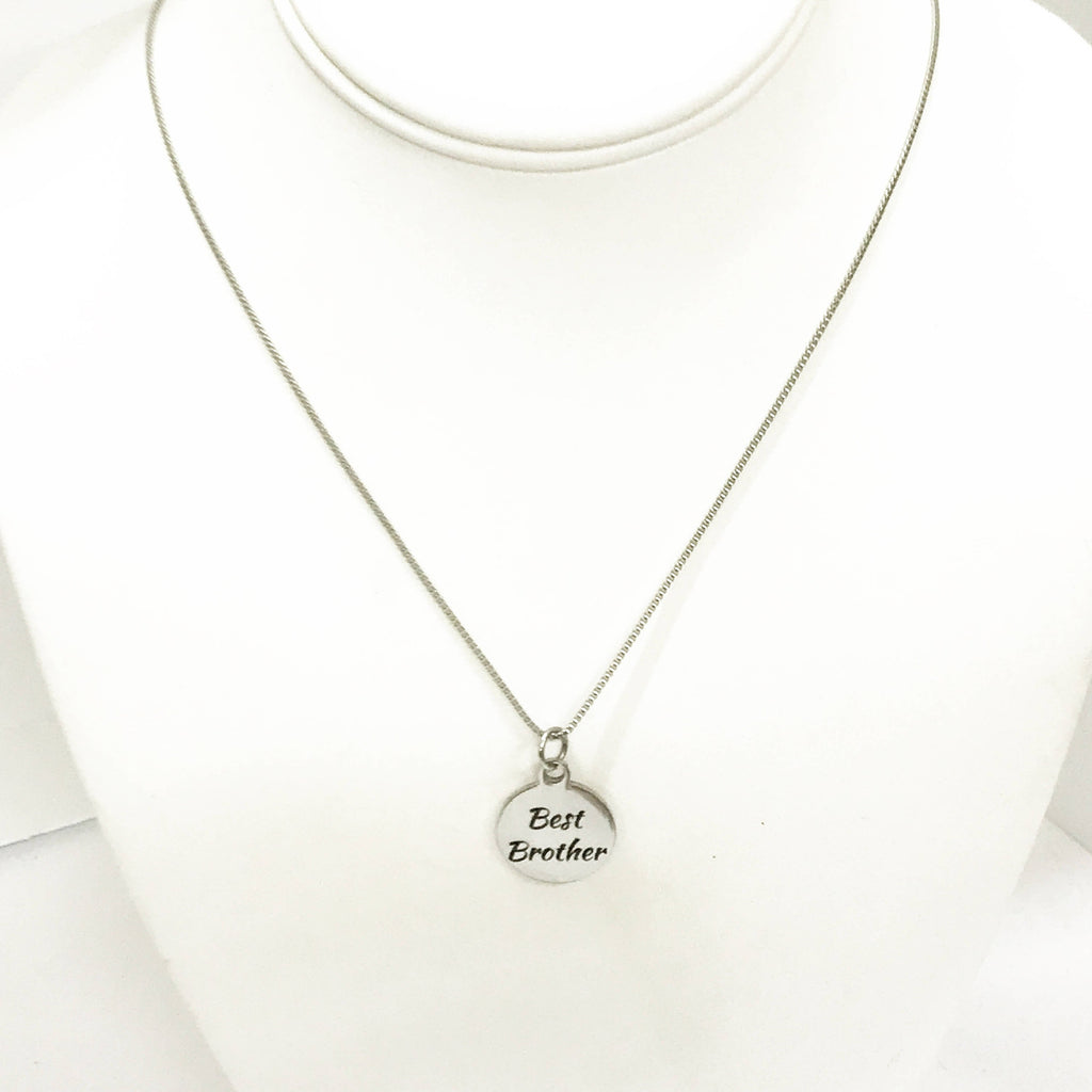 Best Brother Necklace, Stainless Steel Necklace, Gift For Brother, Brother Jewelry, Brother Gift, Best Brother Gifts, Gift From Sister