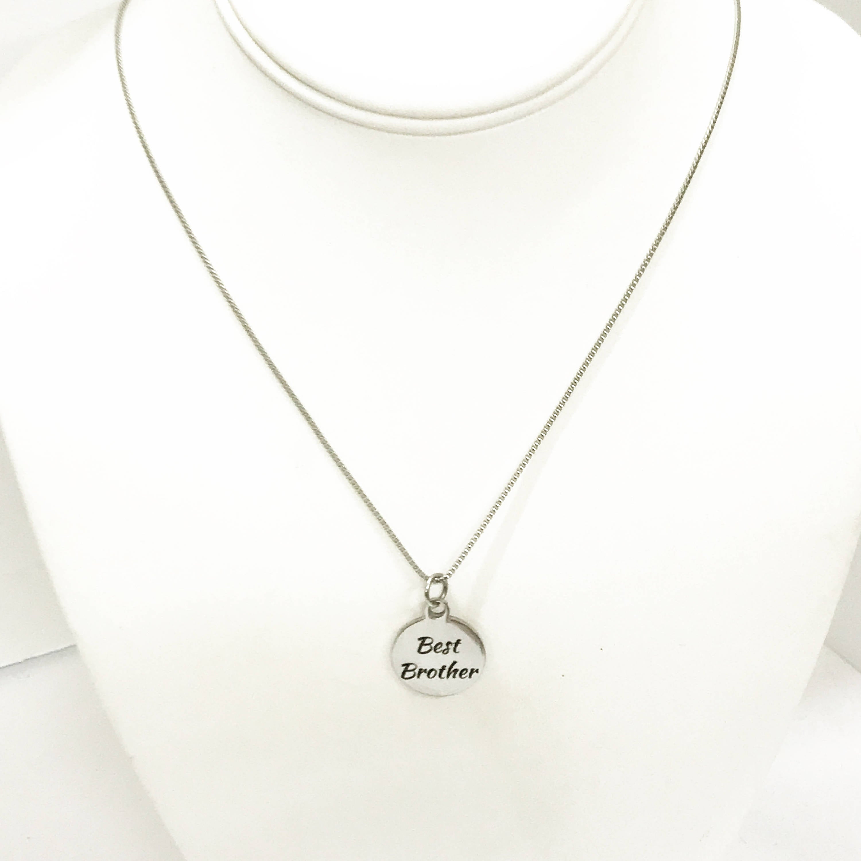 Best Brother Necklace, Stainless Steel Necklace, Gift For Brother, Brother Jewelry, Brother Gift, Best Brother Gifts, Gift From Sister
