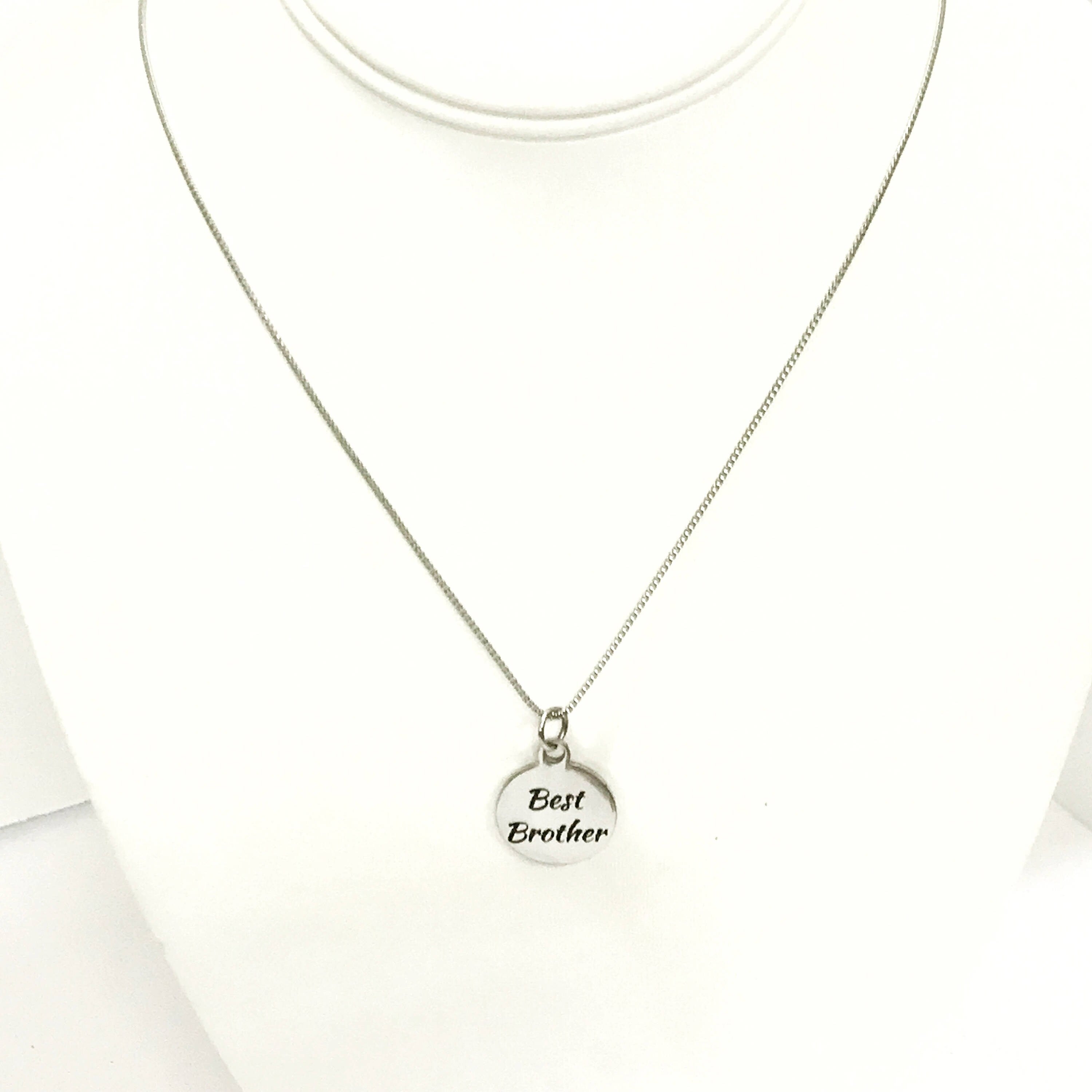 Best Brother Necklace, Stainless Steel Necklace, Gift For Brother, Brother Jewelry, Brother Gift, Best Brother Gifts, Gift From Sister