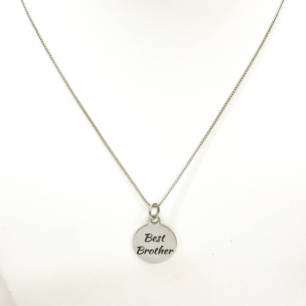 Best Brother Necklace, Stainless Steel Necklace, Gift For Brother, Brother Jewelry, Brother Gift, Best Brother Gifts, Gift From Sister