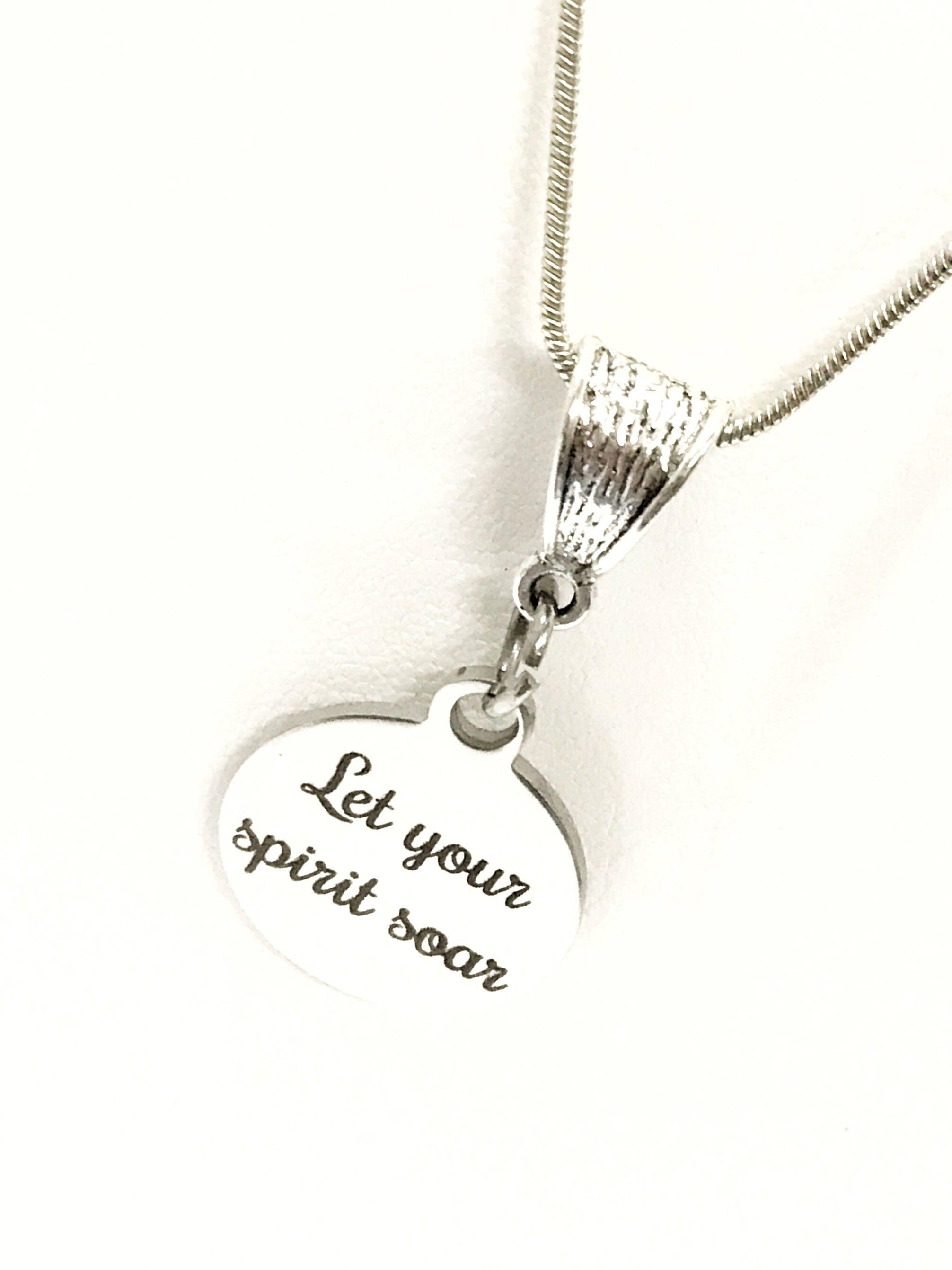 Motivating Jewelry, Let Your Spirit Soar Necklace, Encouragement Jewelry, Encouraging Gifts, Motivating Gifts, Daughter Jewelry Gift For Her