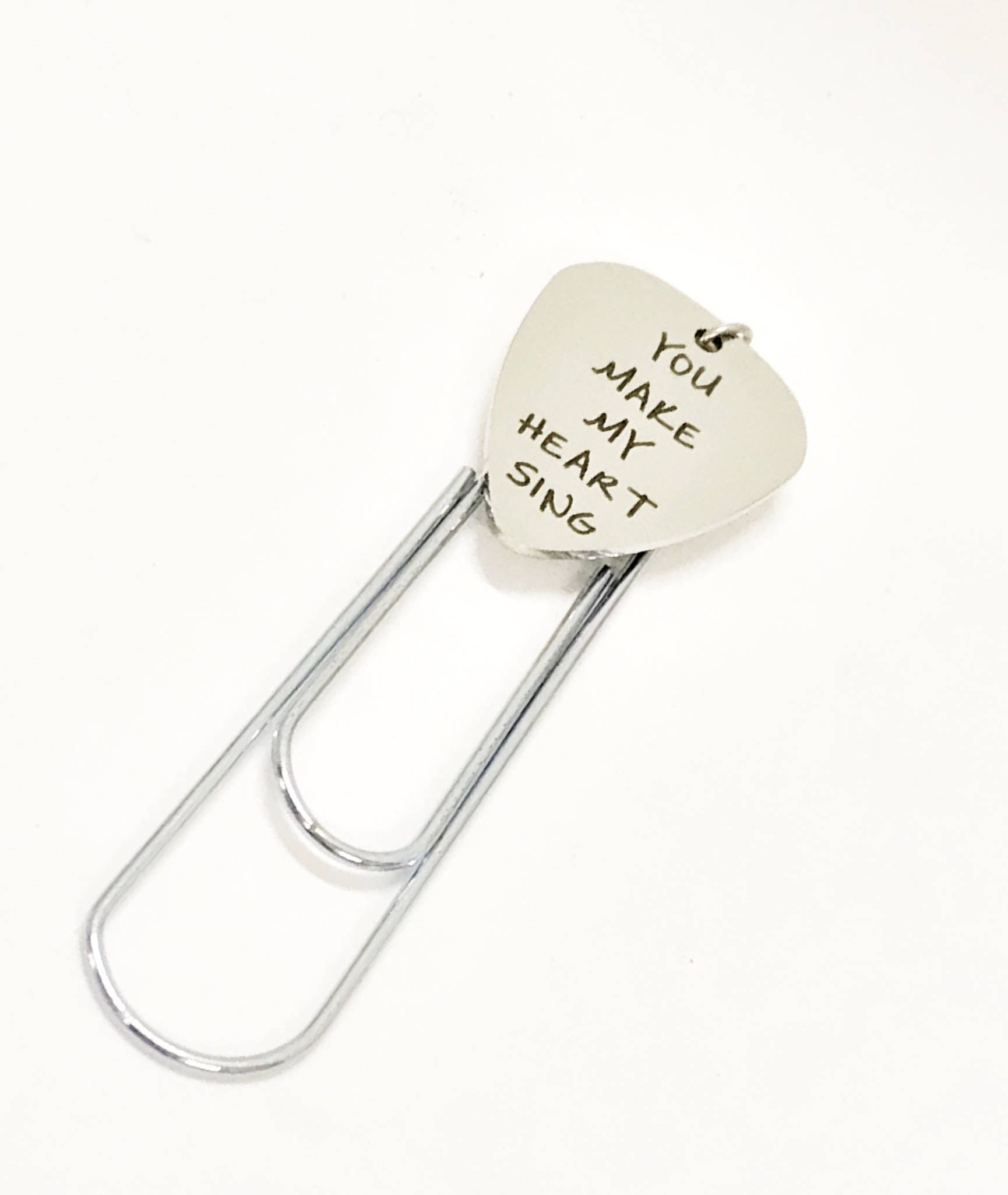 Guitar Pick Bookmark, You Make My Heart Sing Bookmark, Guitar Pick Gifts, Guitar Pick Valentine, Musician Love Gifts, Music Lover Gifts