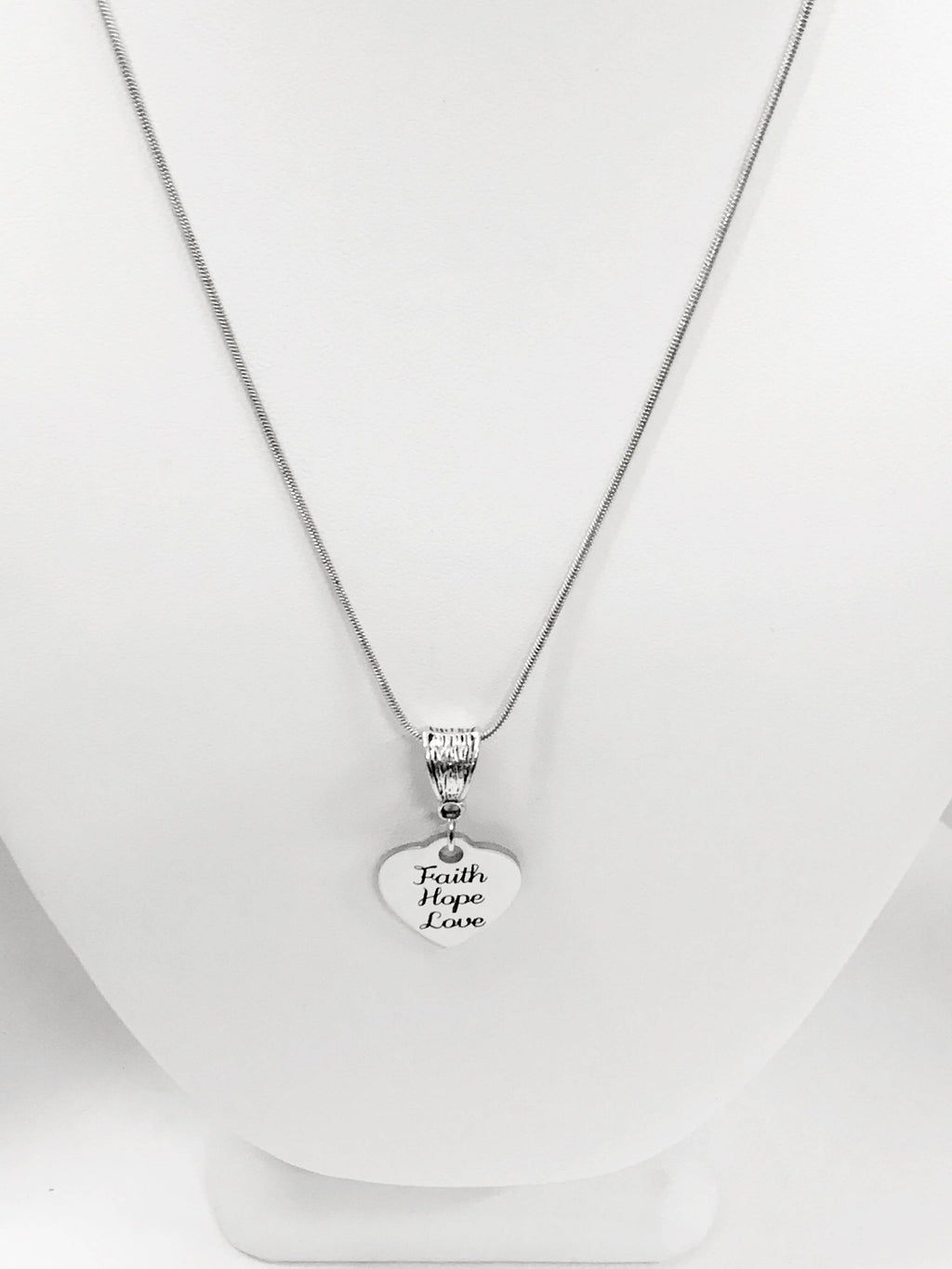 Love Gifts, Faith Hope Love Necklace, Love Jewelry Gifts, Christian Valentines Gifts, 1 Cor 13 Scripture Gifts, Christian Jewelry, 1 Cor 13
