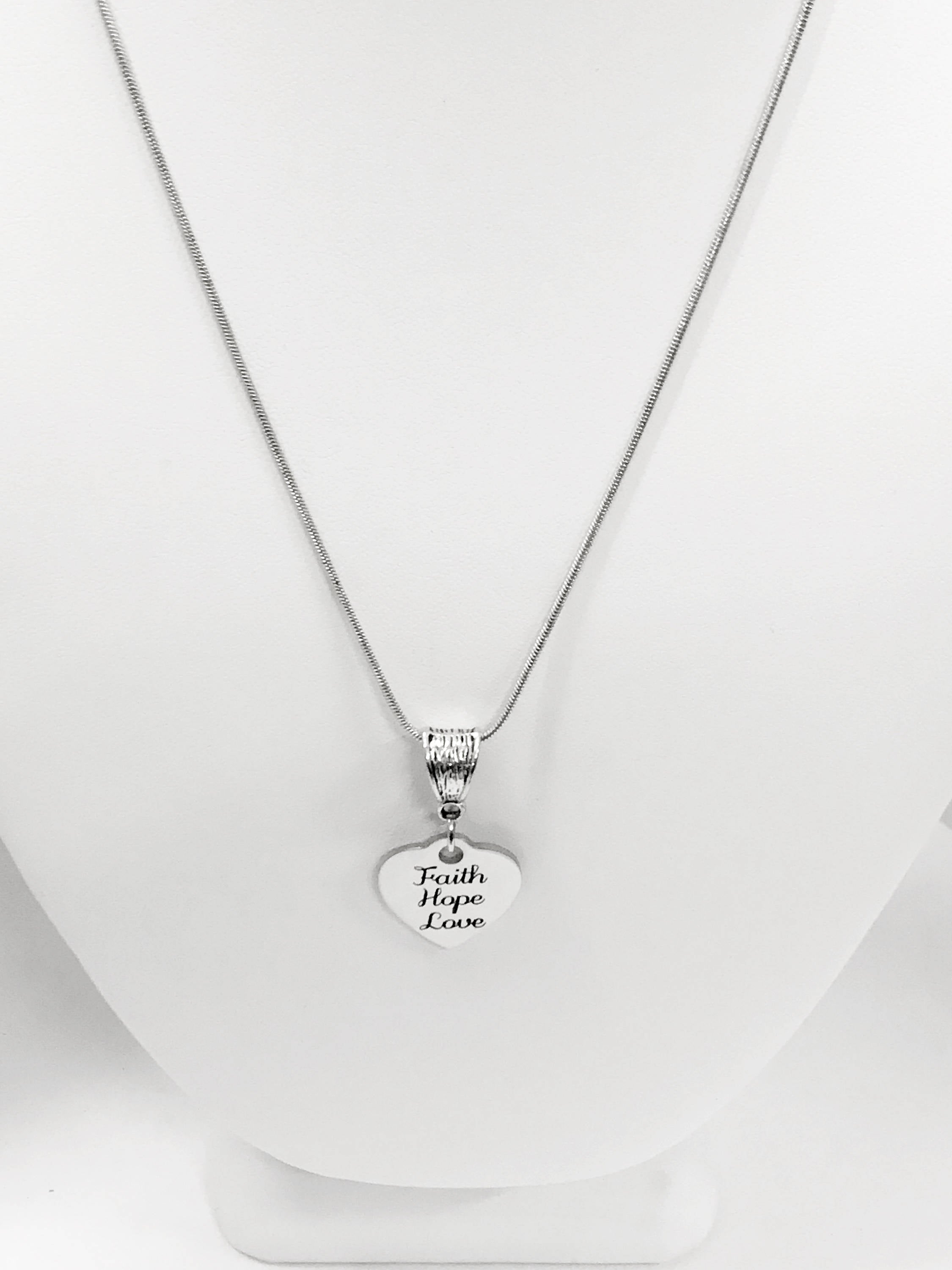 Love Gifts, Faith Hope Love Necklace, Love Jewelry Gifts, Christian Valentines Gifts, 1 Cor 13 Scripture Gifts, Christian Jewelry, 1 Cor 13