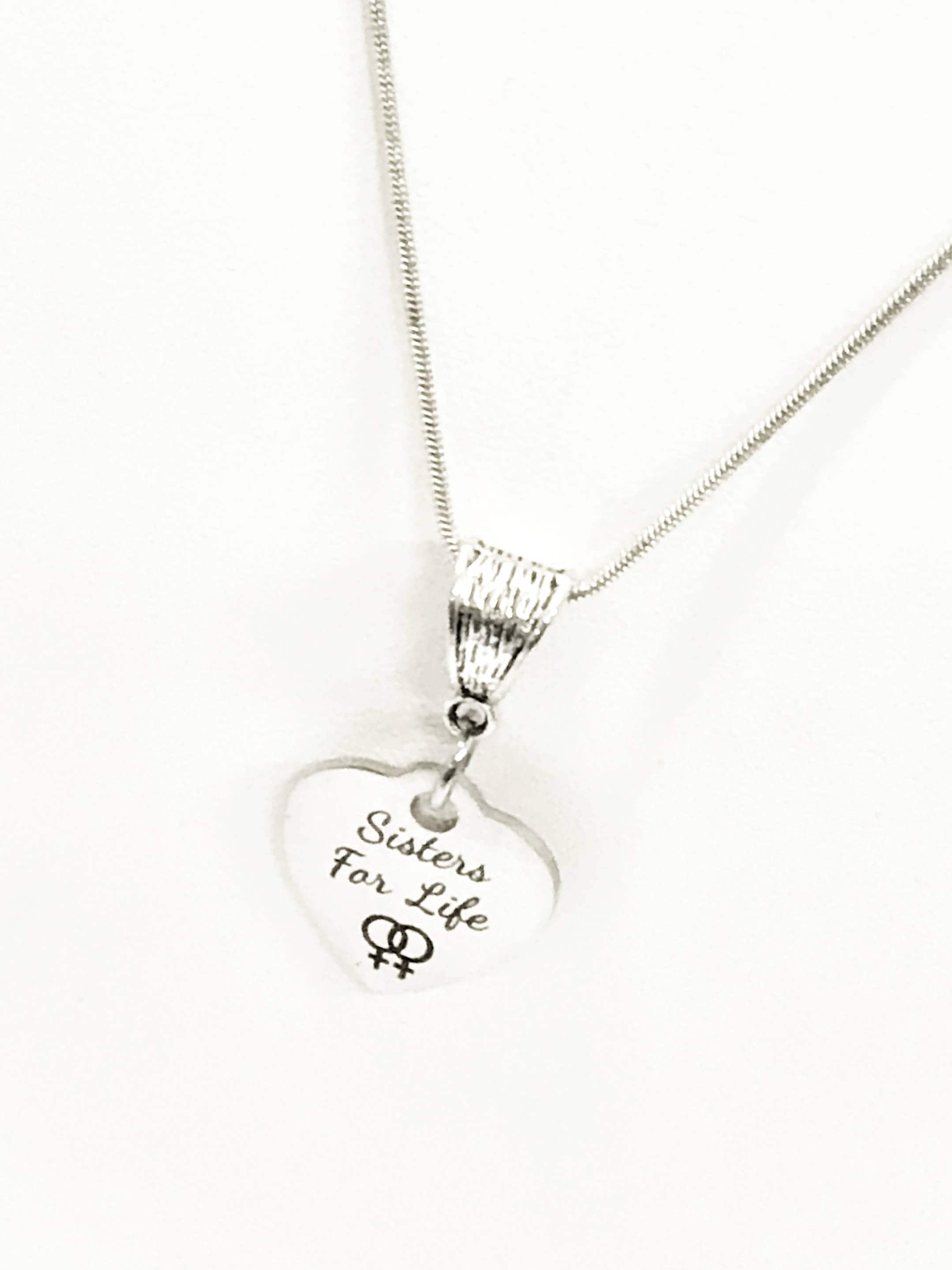 Sister Jewelry, Sisters For Life Necklace, Sisters Jewelry, Sister Gift, Sister BFF Necklace, Sister Gift, Sister Valentine Jewelry Gift