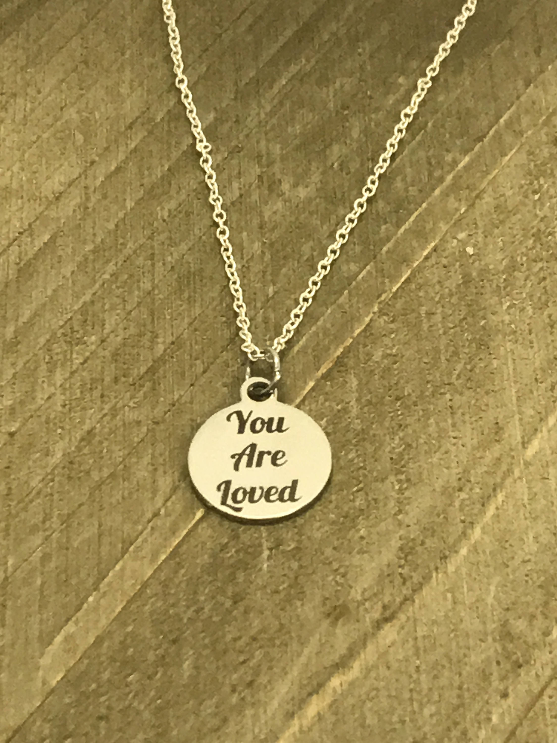 Love Jewelry, You Are Loved Necklace, You Are Loved Jewelry, Daughter Jewelry Gift, Christian Love Gift, Wife Love Gift, Loved Reminder