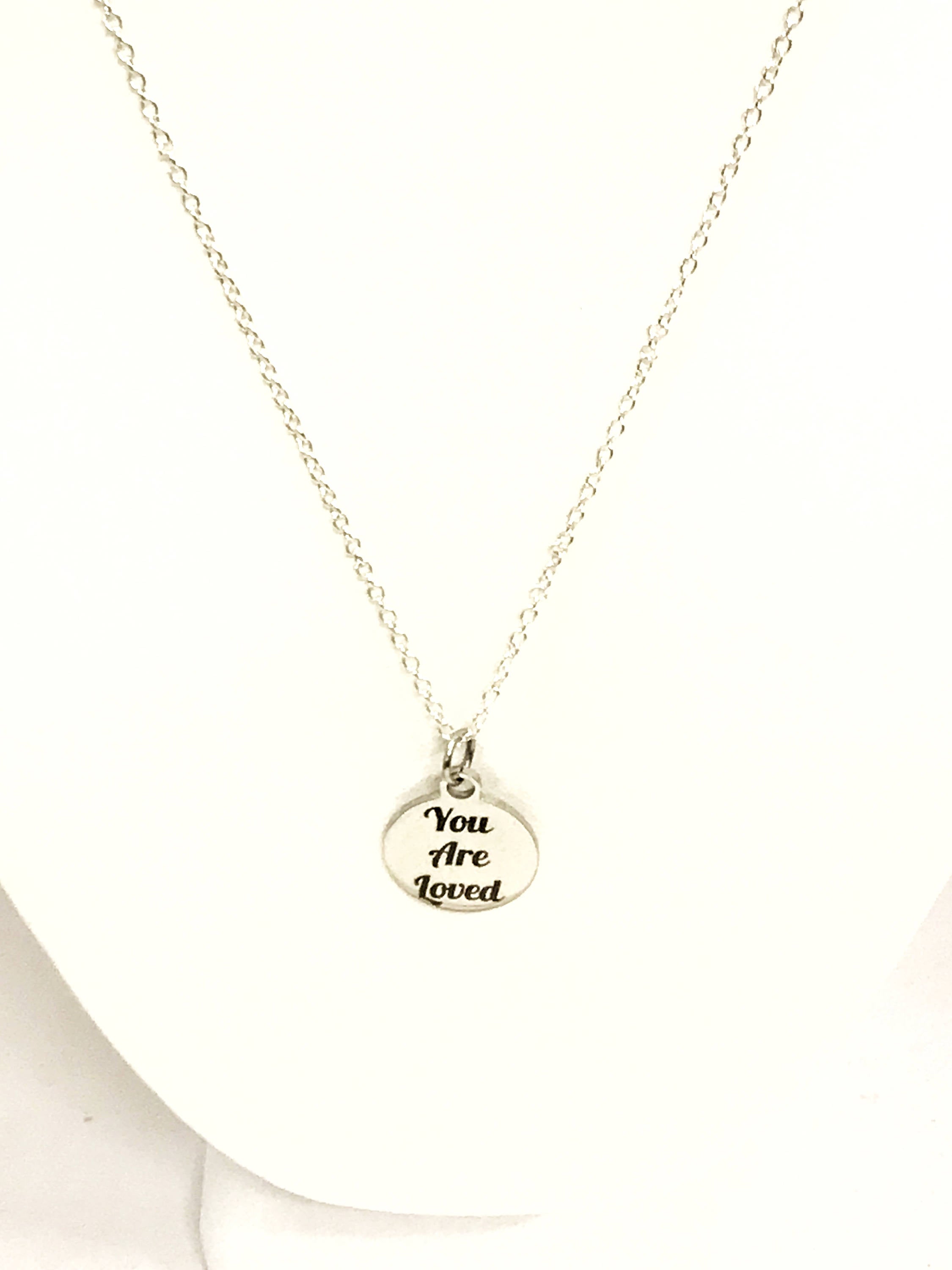 Love Jewelry, You Are Loved Necklace, You Are Loved Jewelry, Daughter Jewelry Gift, Christian Love Gift, Wife Love Gift, Loved Reminder