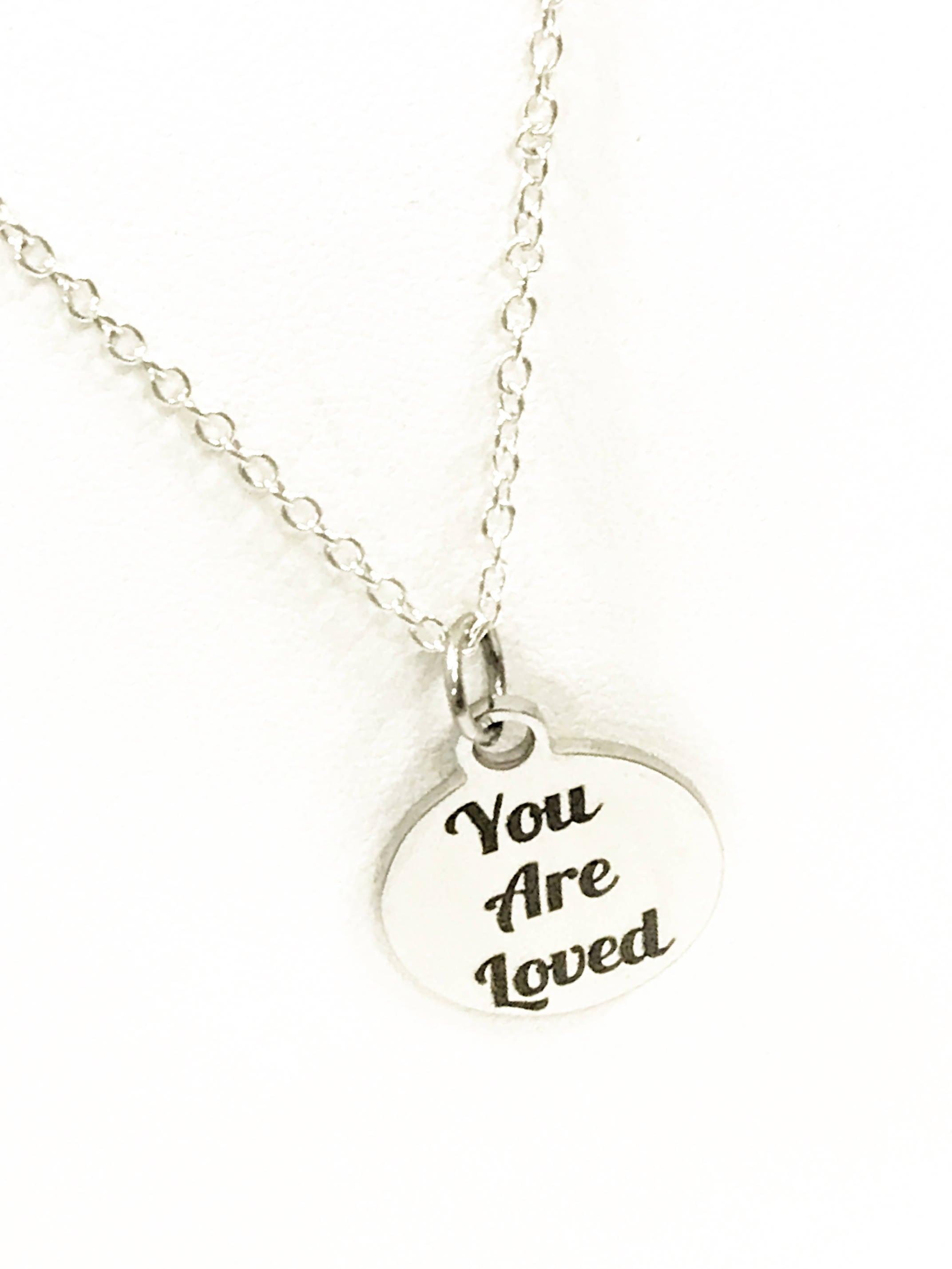 Love Jewelry, You Are Loved Necklace, You Are Loved Jewelry, Daughter Jewelry Gift, Christian Love Gift, Wife Love Gift, Loved Reminder