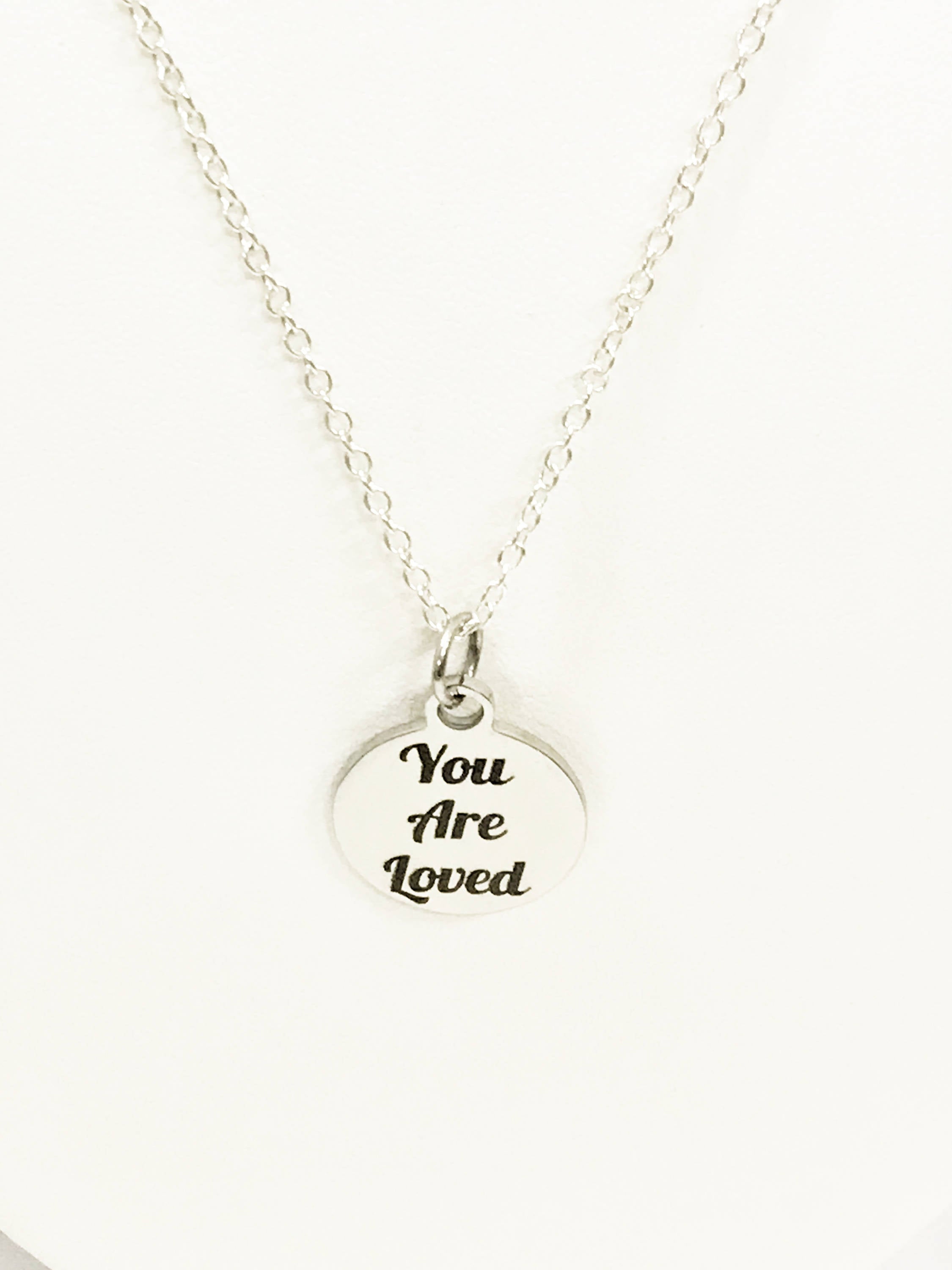 Love Jewelry, You Are Loved Necklace, You Are Loved Jewelry, Daughter Jewelry Gift, Christian Love Gift, Wife Love Gift, Loved Reminder