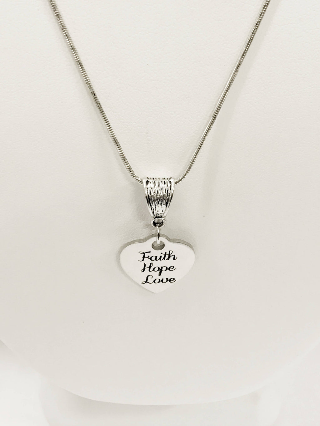 Love Gifts, Faith Hope Love Necklace, Love Jewelry Gifts, Christian Valentines Gifts, 1 Cor 13 Scripture Gifts, Christian Jewelry, 1 Cor 13
