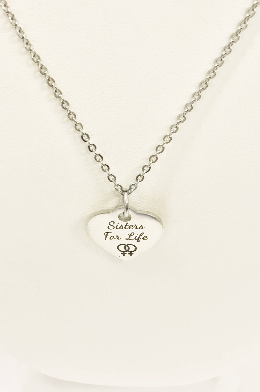 Sister Gifts, Sister Necklace, Sisters For Life Necklace, Sorority Sister Gift, Sisters In Heart Gift, Sister In Law Gift, Sister Birthday