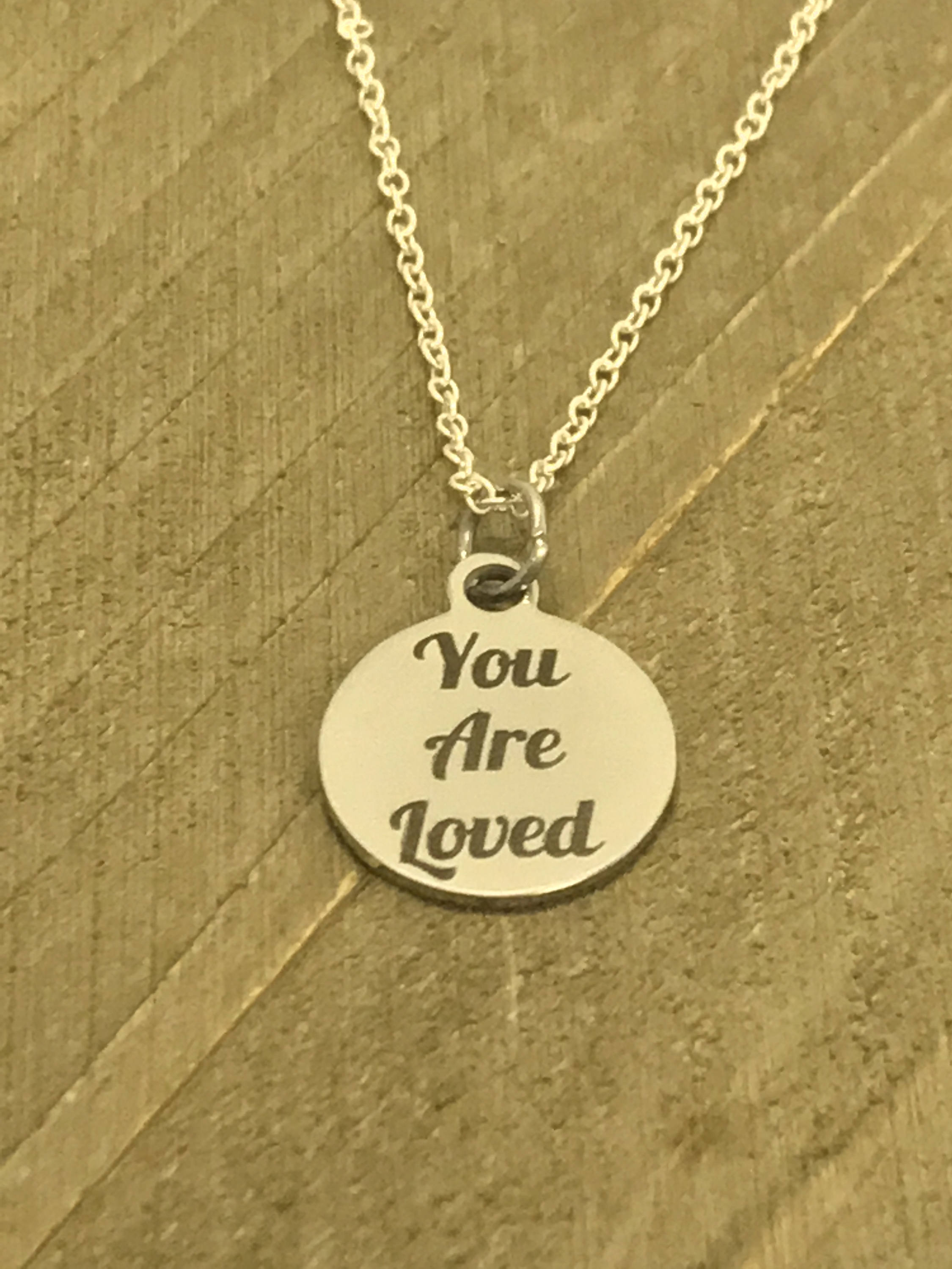 Love Jewelry, You Are Loved Necklace, You Are Loved Jewelry, Daughter Jewelry Gift, Christian Love Gift, Wife Love Gift, Loved Reminder