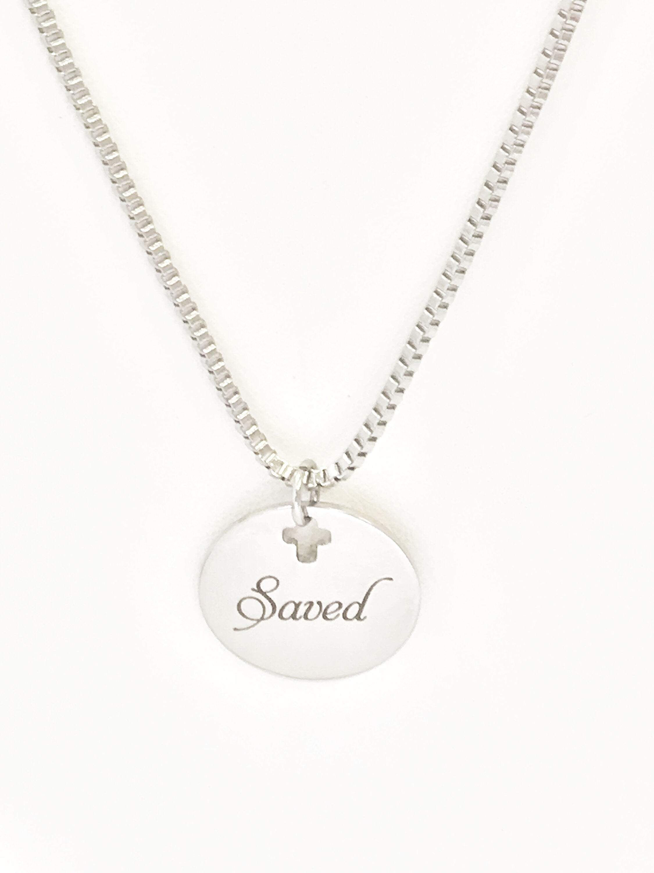 Christian Gifts, Christian Necklace For Him, Saved Necklace, Christian Jewelry Gifts, Confirmation Gifts, Son Gifts, Baptism Gift