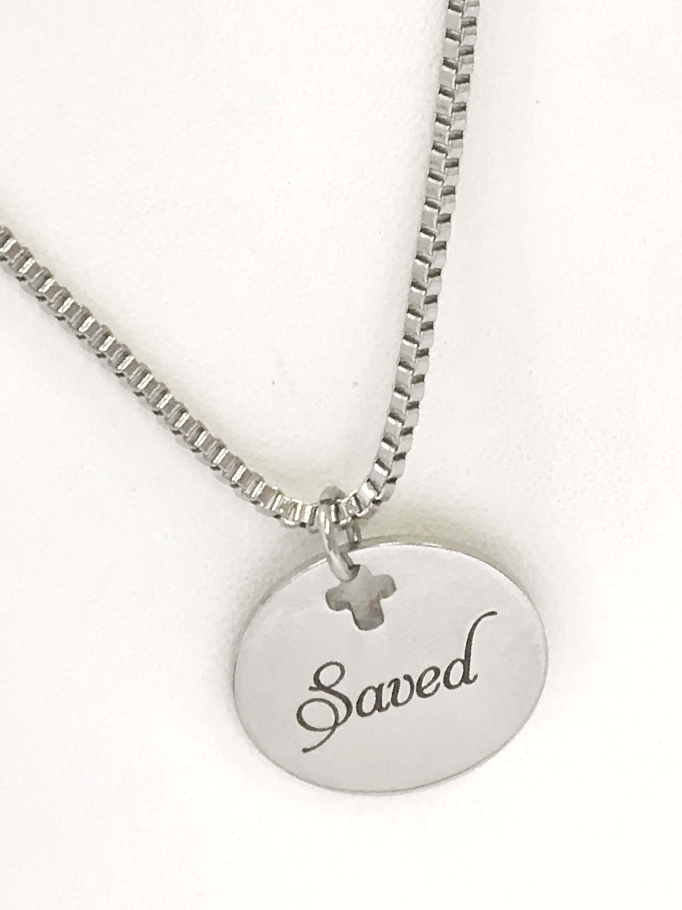 Christian Gifts, Christian Necklace For Him, Saved Necklace, Christian Jewelry Gifts, Confirmation Gifts, Son Gifts, Baptism Gift