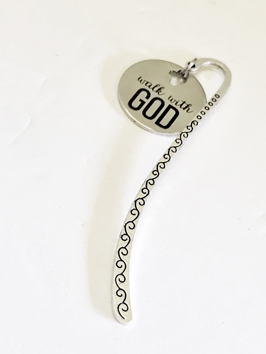 Bookmark Gift, Walk With God Bookmark, Encouraging Gift, Baptism Gift, Planner Bookmark, Planner Charm, Reader Gift, Bible Bookmark