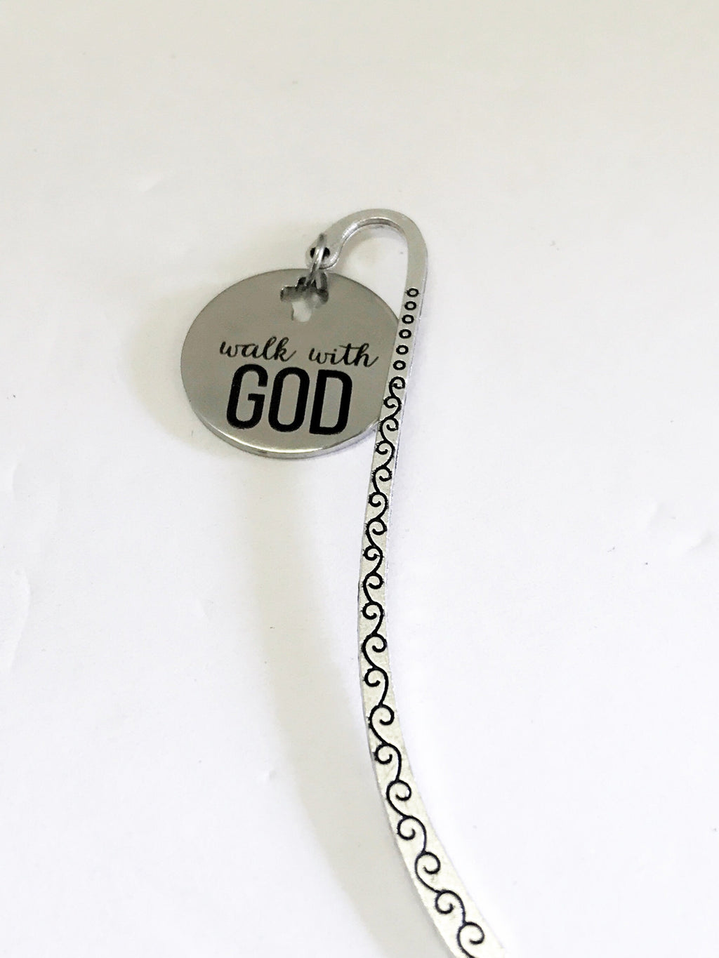 Bookmark Gift, Walk With God Bookmark, Encouraging Gift, Baptism Gift, Planner Bookmark, Planner Charm, Reader Gift, Bible Bookmark