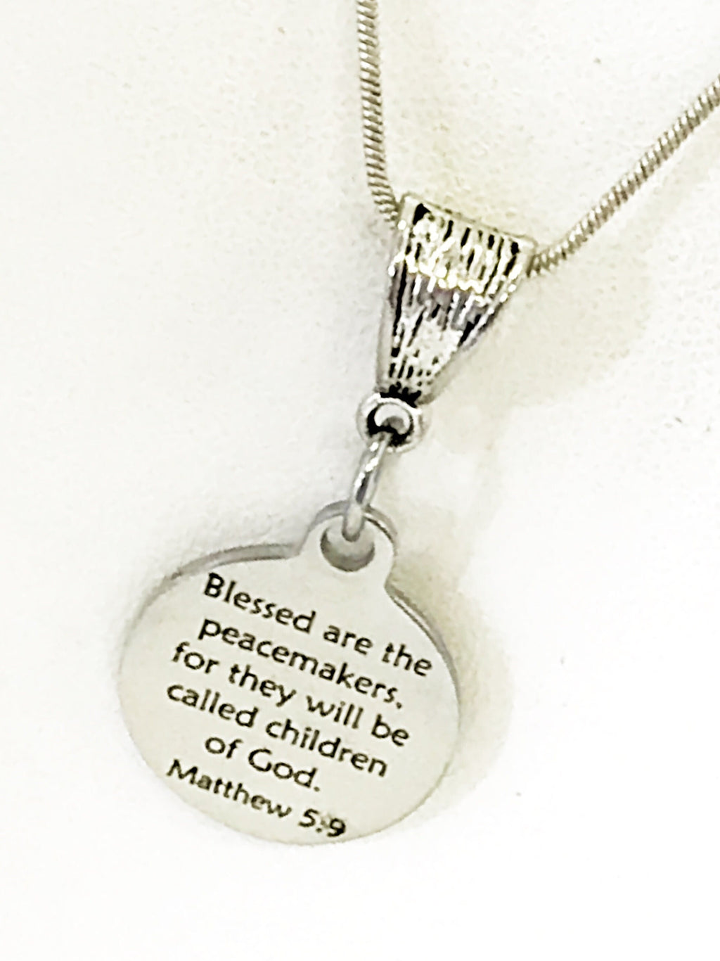Peacemakers Necklace, Blessed Are The Peacemakers Necklace, Beatitudes Necklace, Police Officer Necklace, Police Officer Peacemaker