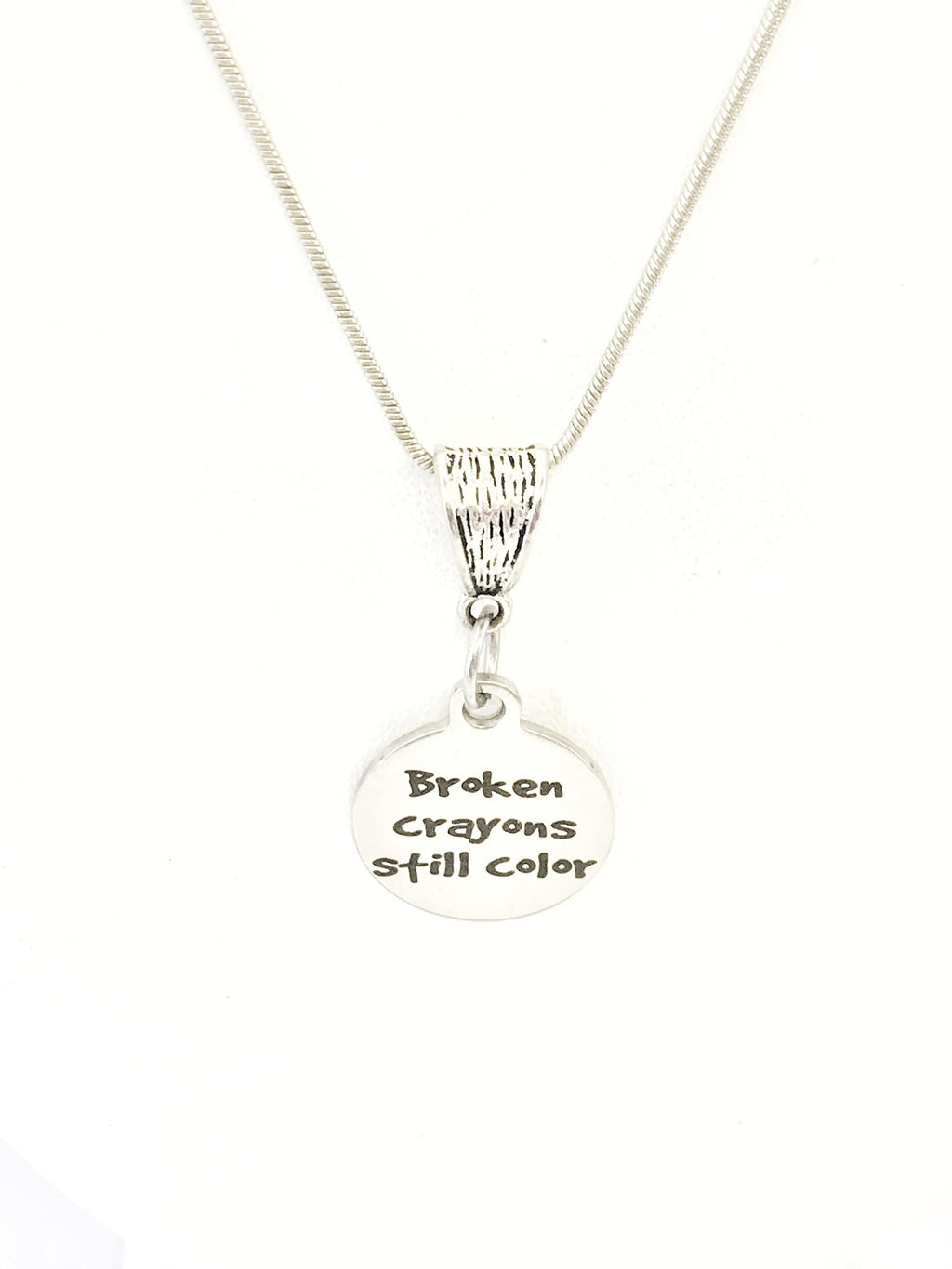 Broken Crayons Quote, Broken Crayons Still Color Necklace, Broken Crayons Gift, Motivating Quote, Encouraging Quote, Girlfriend Gift For Her