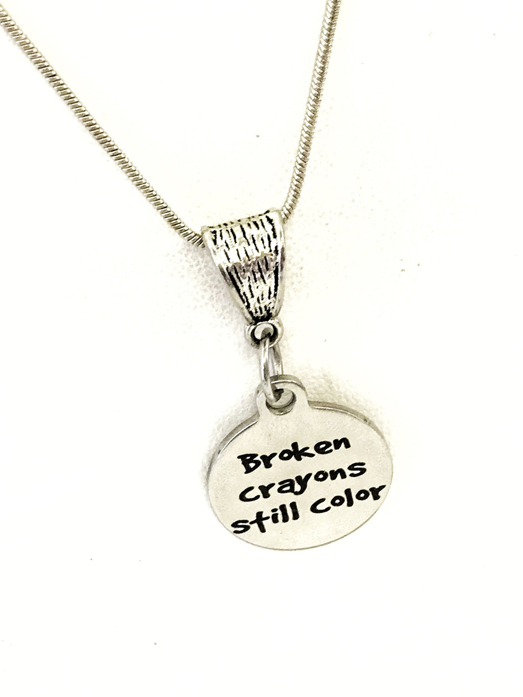 Broken Crayons Quote, Broken Crayons Still Color Necklace, Broken Crayons Gift, Motivating Quote, Encouraging Quote, Girlfriend Gift For Her