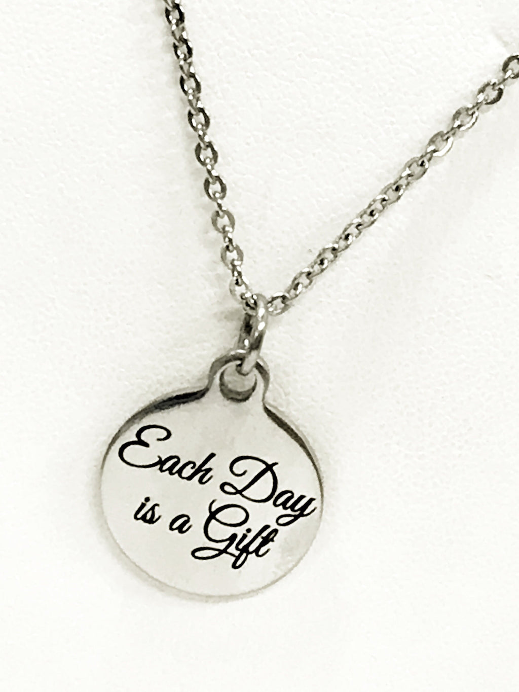 Encouraging  Gift, Each Day Is A Gift Necklace, Encouraging Jewelry Gift, Encouraging Her, Recovery Gift, Divorce Gift, New Day Gift