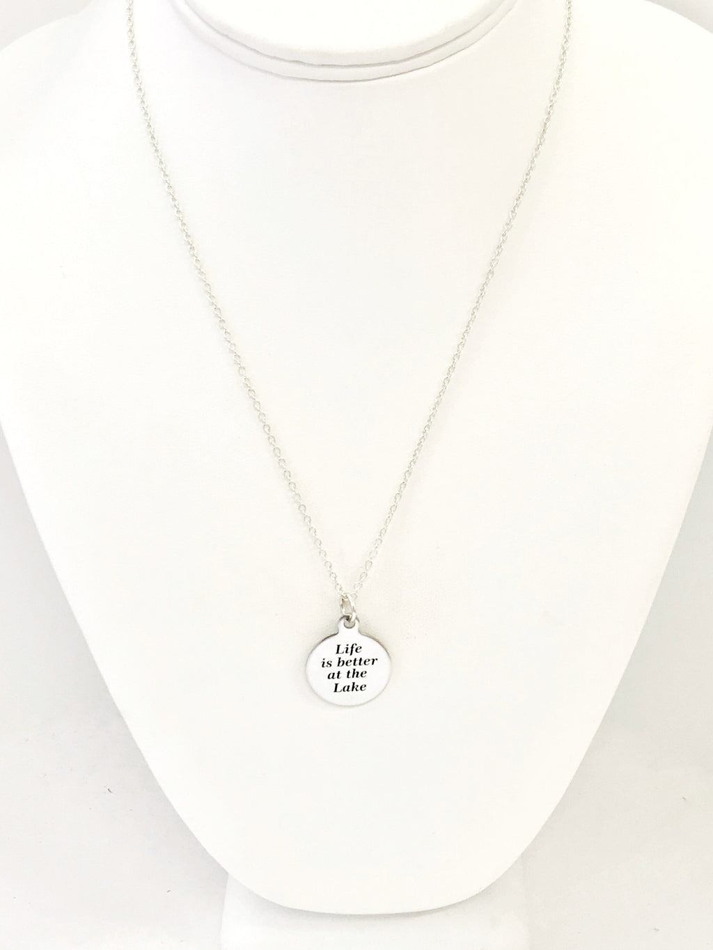 Wife Jewelry, Life Is Better At The Lake Necklace, Wife Gift, Wife Necklace, Lake Jewelry, Girlfriend Gift, New Lakehouse Gift, Summer Gift