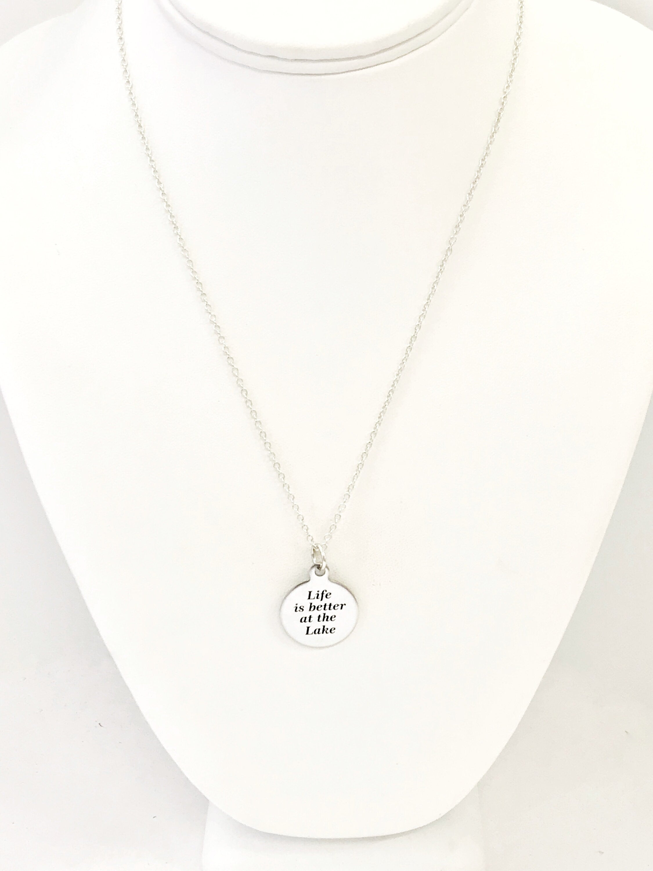 Wife Jewelry, Life Is Better At The Lake Necklace, Wife Gift, Wife Necklace, Lake Jewelry, Girlfriend Gift, New Lakehouse Gift, Summer Gift