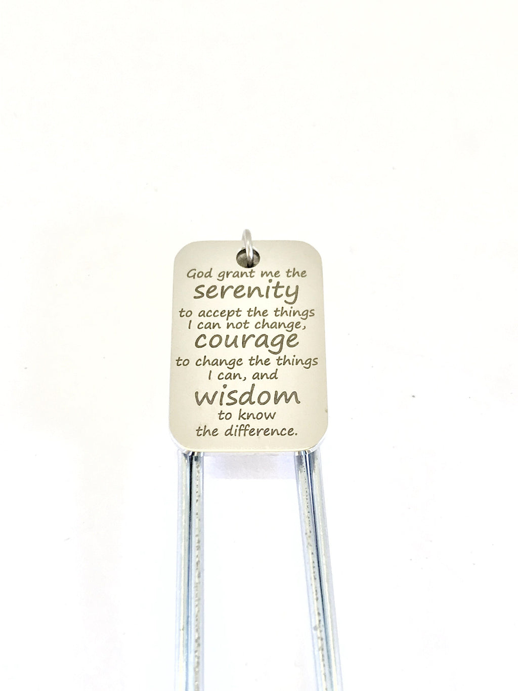 Planner Bookmark, Serenity Prayer Bookmark, Serenity Courage Wisdom Bookmark, Charm Bookmark Gift, Planner Charm, Planner Accessories