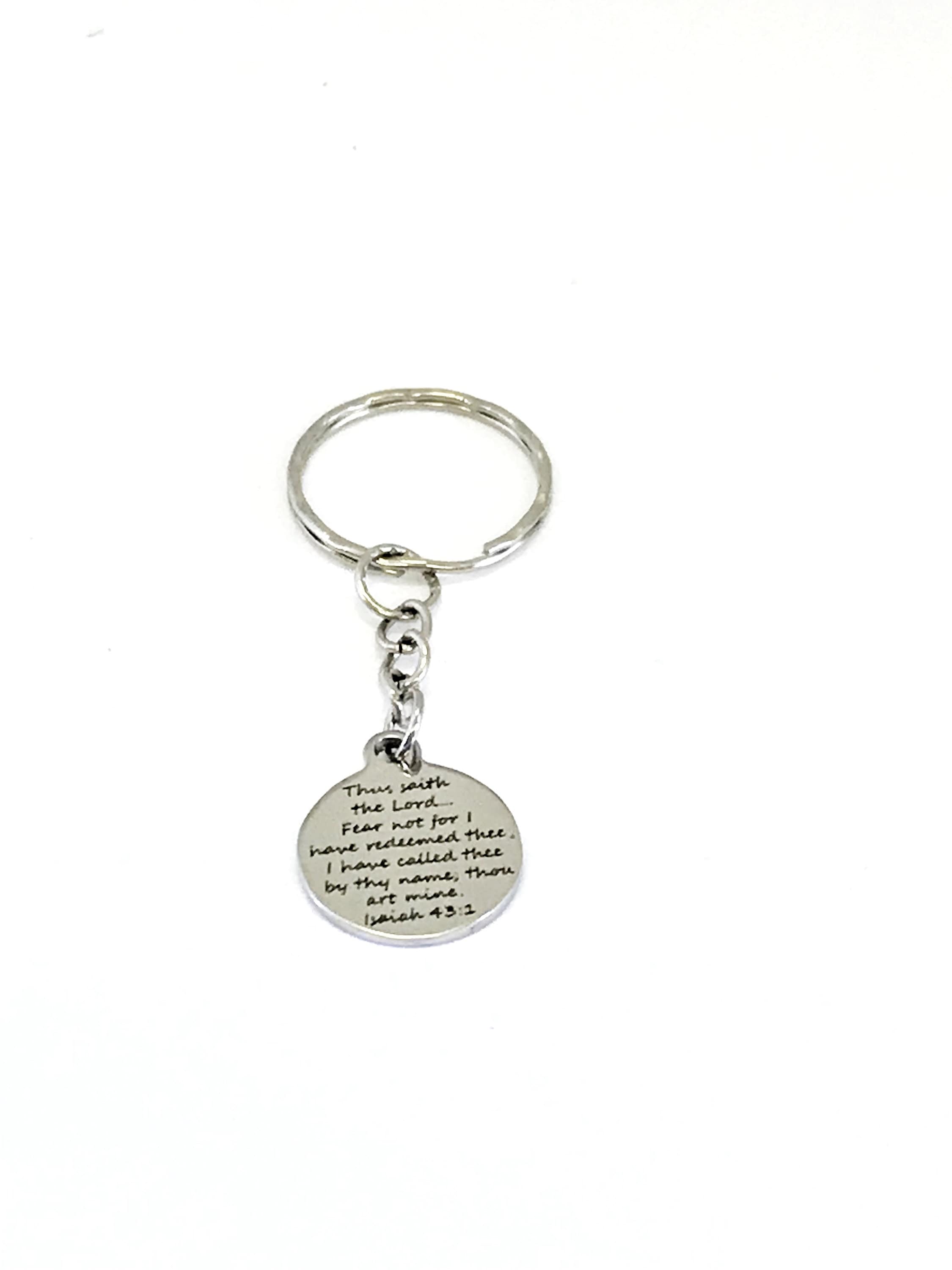 Christian Gift, Christian Keychain, Bible Verse Gift, Isaiah 43 1 Keychain, Redeemed Keychain, Scripture Gift, He Has Called Us By Name