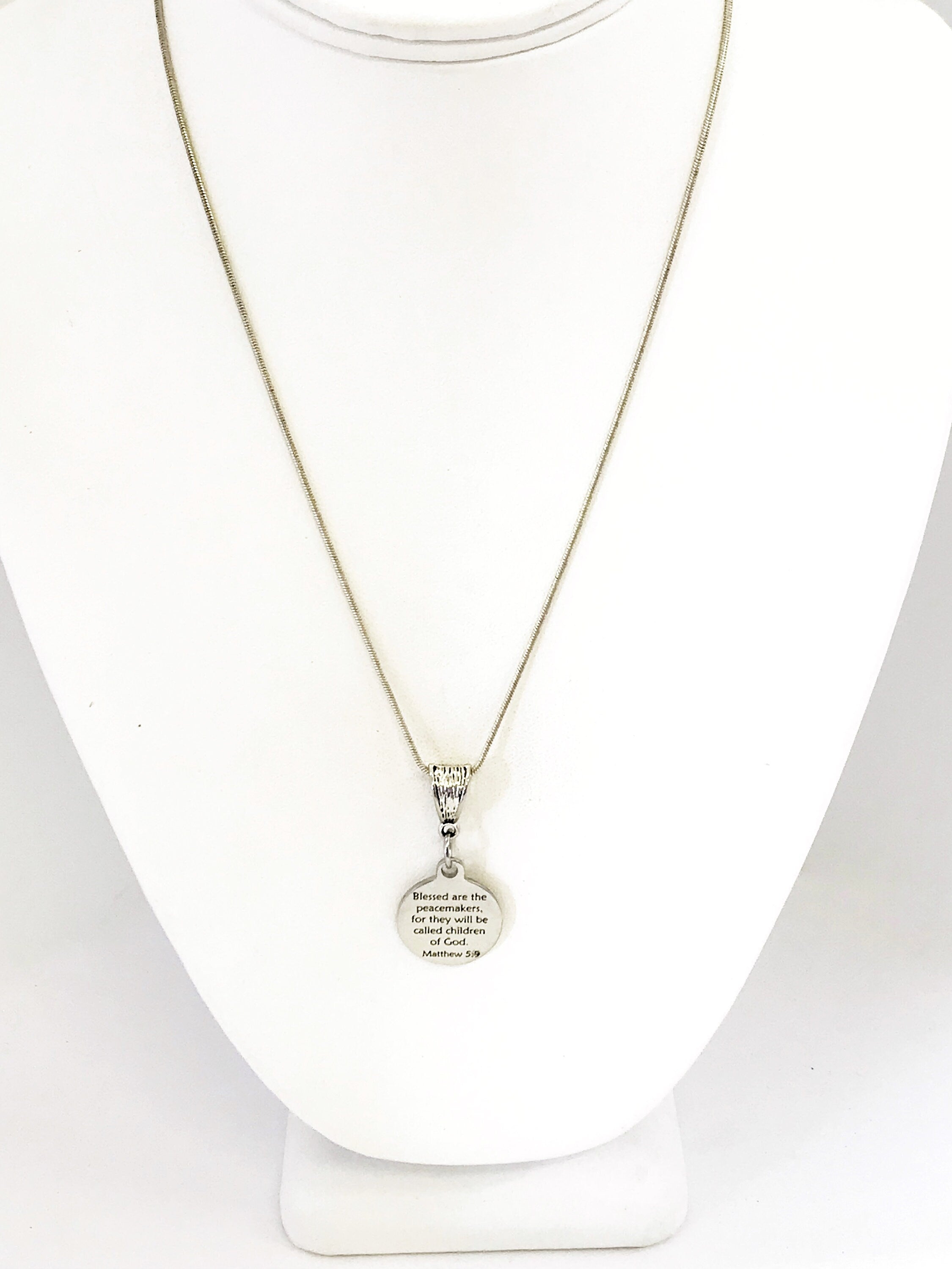 Peacemakers Necklace, Blessed Are The Peacemakers Necklace, Beatitudes Necklace, Police Officer Necklace, Police Officer Peacemaker