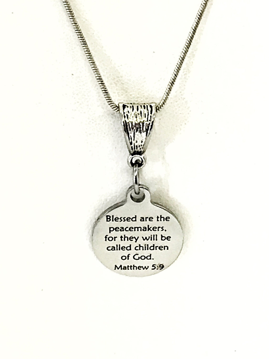 Peacemakers Necklace, Blessed Are The Peacemakers Necklace, Beatitudes Necklace, Police Officer Necklace, Police Officer Peacemaker