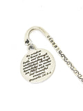 Bible Bookmark, Jewelry Bookmark, Charm Bookmark, Bible Verse Gifts, Proverbs Bible Verse Bookmark, Wedding Gift, Bride Gift, Marriage Gift