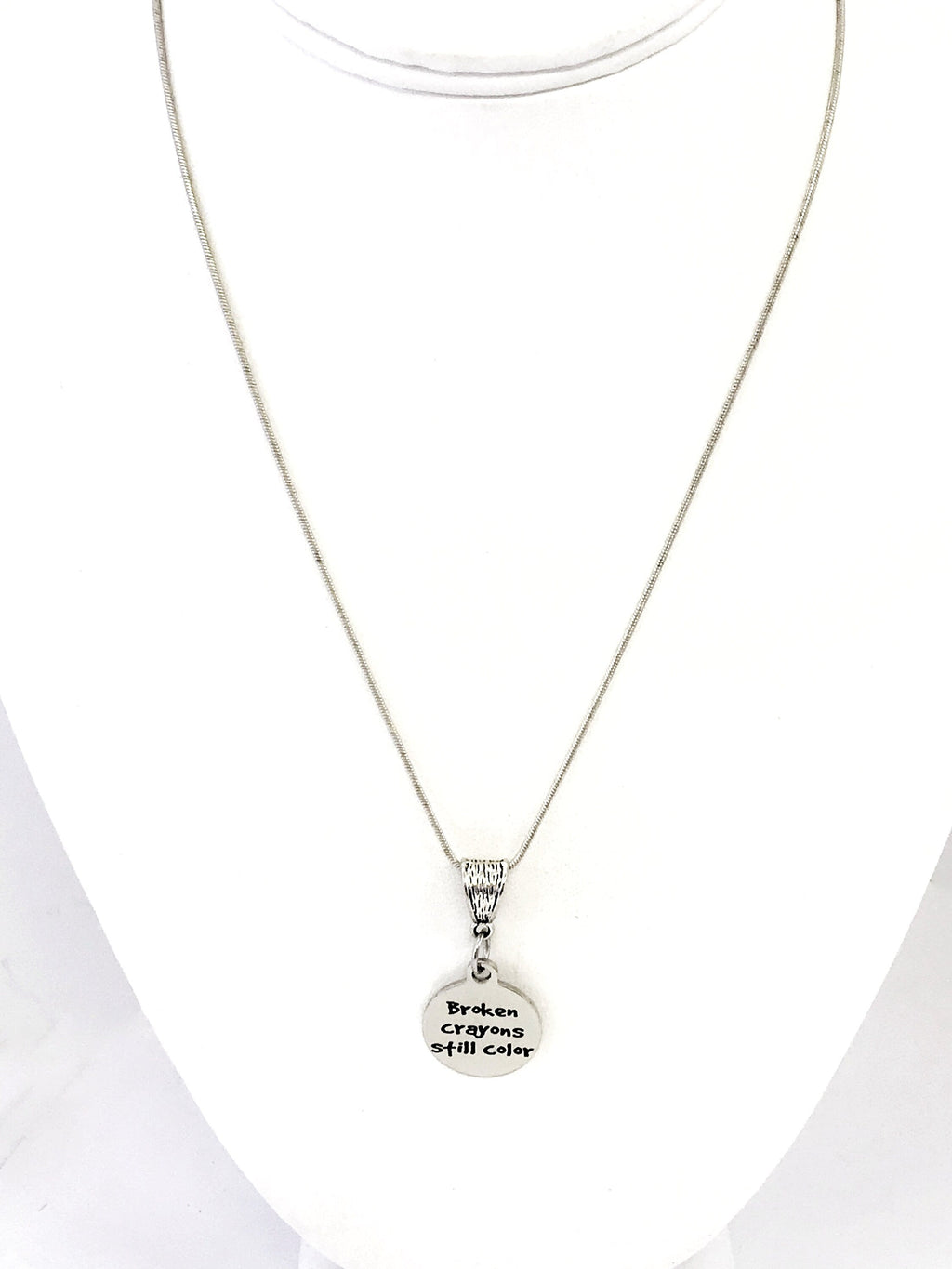 Broken Crayons Quote, Broken Crayons Still Color Necklace, Broken Crayons Gift, Motivating Quote, Encouraging Quote, Girlfriend Gift For Her