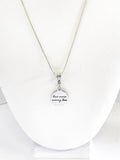 Live More Worry Less Pendant Necklace, Mindfulness Meditation Jewelry, Motivational Jewelry Gift For Her, Daughter Jewelry, Encouragement