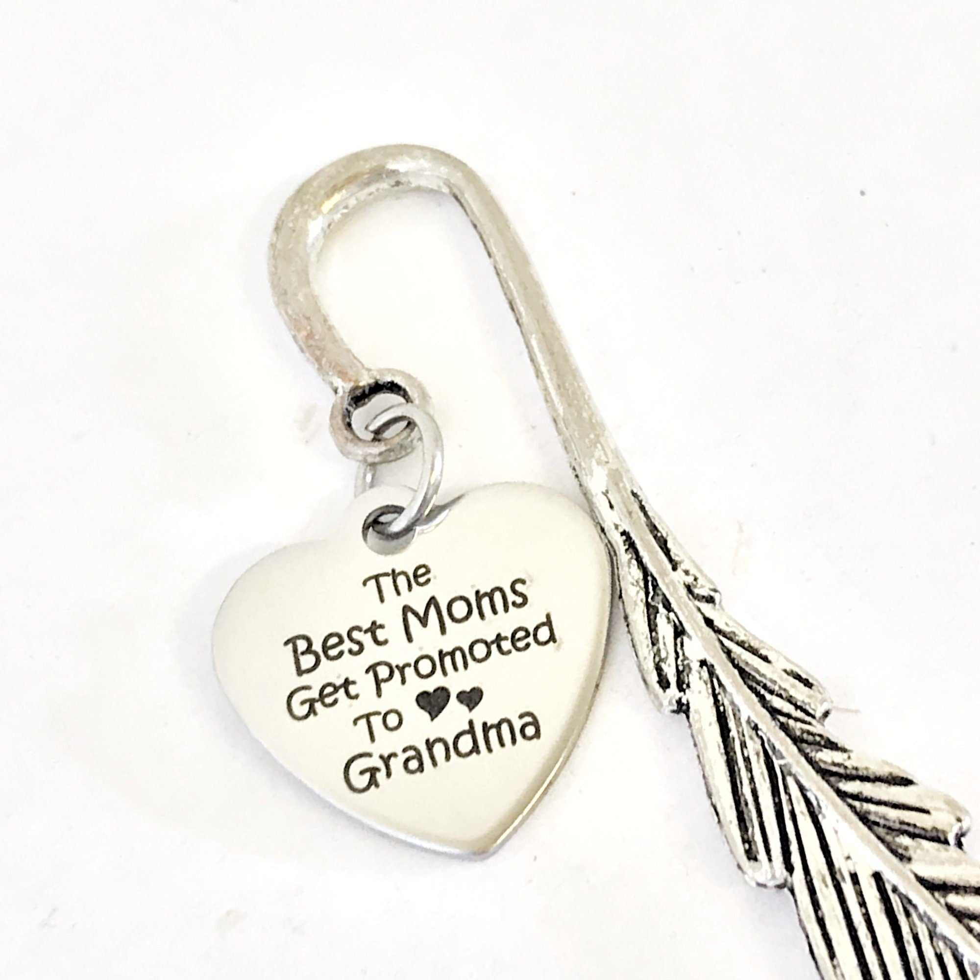 Bookmark Gift, The Best Moms Get Promoted To Grandma Bookmark, Grandma Bookmark, Grandma Announce, Gift For Grandma, Pregnancy Announcement
