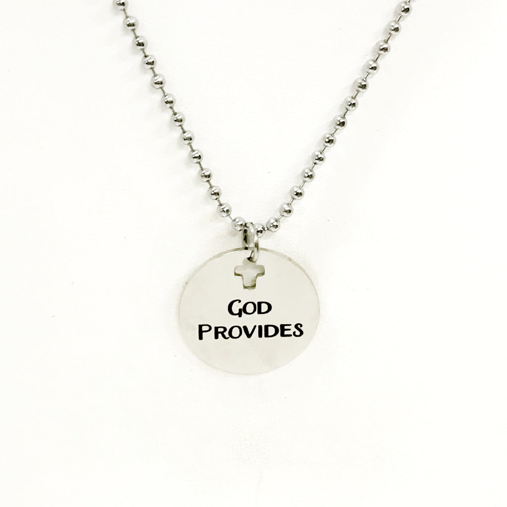 Christian Jewelry, Christian Man Gift, God Provides Necklace, Christian Son Jewelry, Man Jewelry, Man Necklace, Gift For Him, Husband Gift