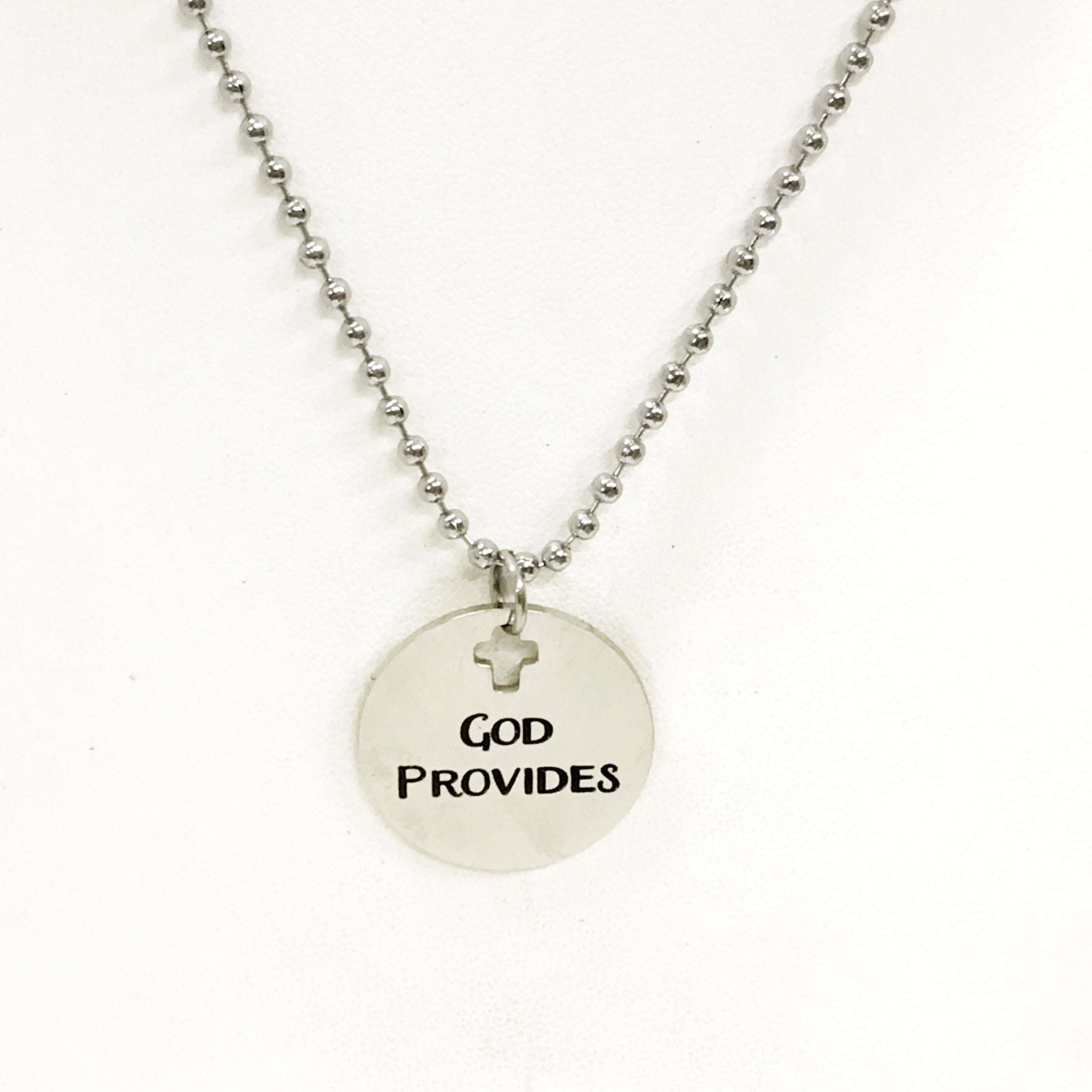 Christian Jewelry, Christian Man Gift, God Provides Necklace, Christian Son Jewelry, Man Jewelry, Man Necklace, Gift For Him, Husband Gift