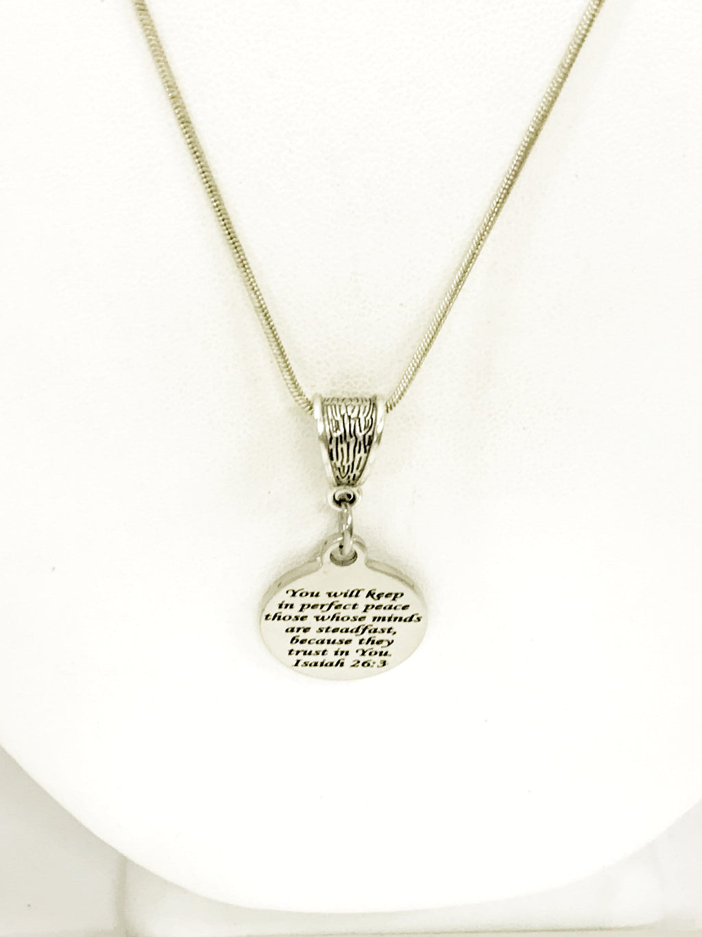 Christian Jewelry, God Will Keep You In Perfect Peace Necklace, Isaiah 26 3 Christian Necklace, Religious Jewelry, Christian Woman Jewelry
