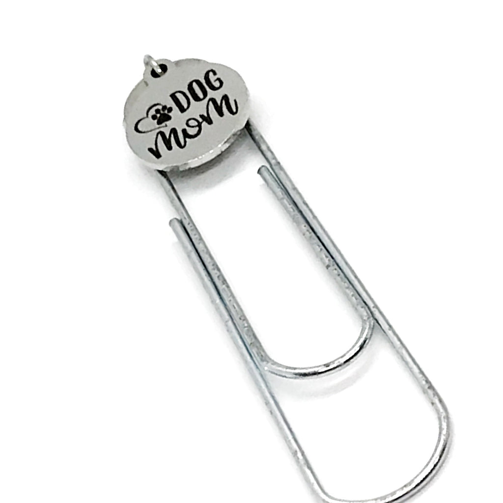 Bookmark Gift, Dog Mom Bookmark, Dog Mom Gift, Dog Mom Mothers Day Gift, Dog Lover Gift, Charm Bookmark, Paperclip Bookmark, Planner Gift