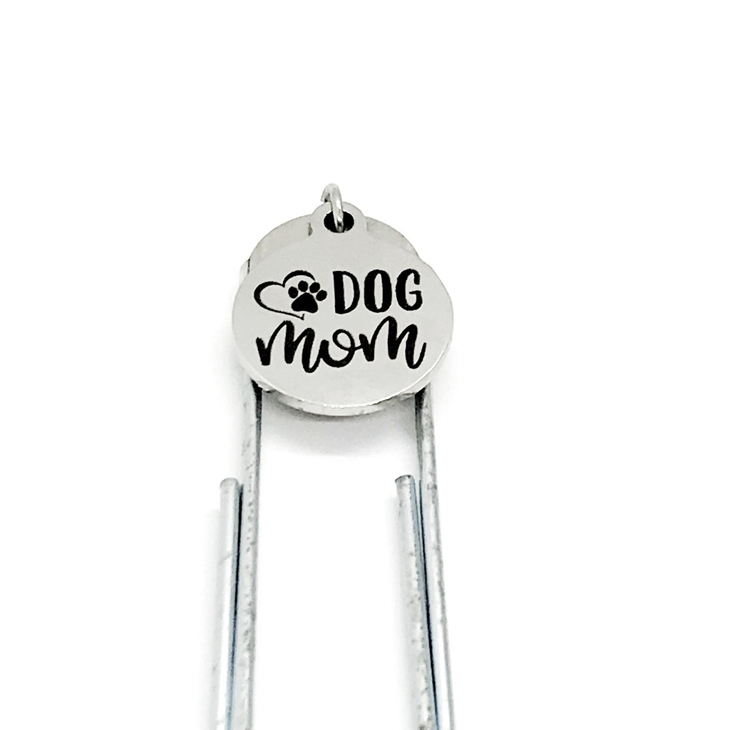 Bookmark Gift, Dog Mom Bookmark, Dog Mom Gift, Dog Mom Mothers Day Gift, Dog Lover Gift, Charm Bookmark, Paperclip Bookmark, Planner Gift