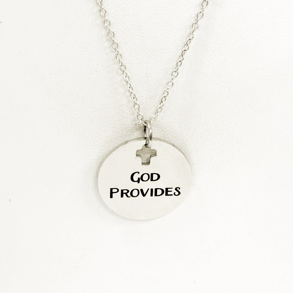 Christian Jewelry, God Provides Necklace, Christian Woman, Christian Daughter Jewelry, Religious Jewelry, Religious Gift For Her