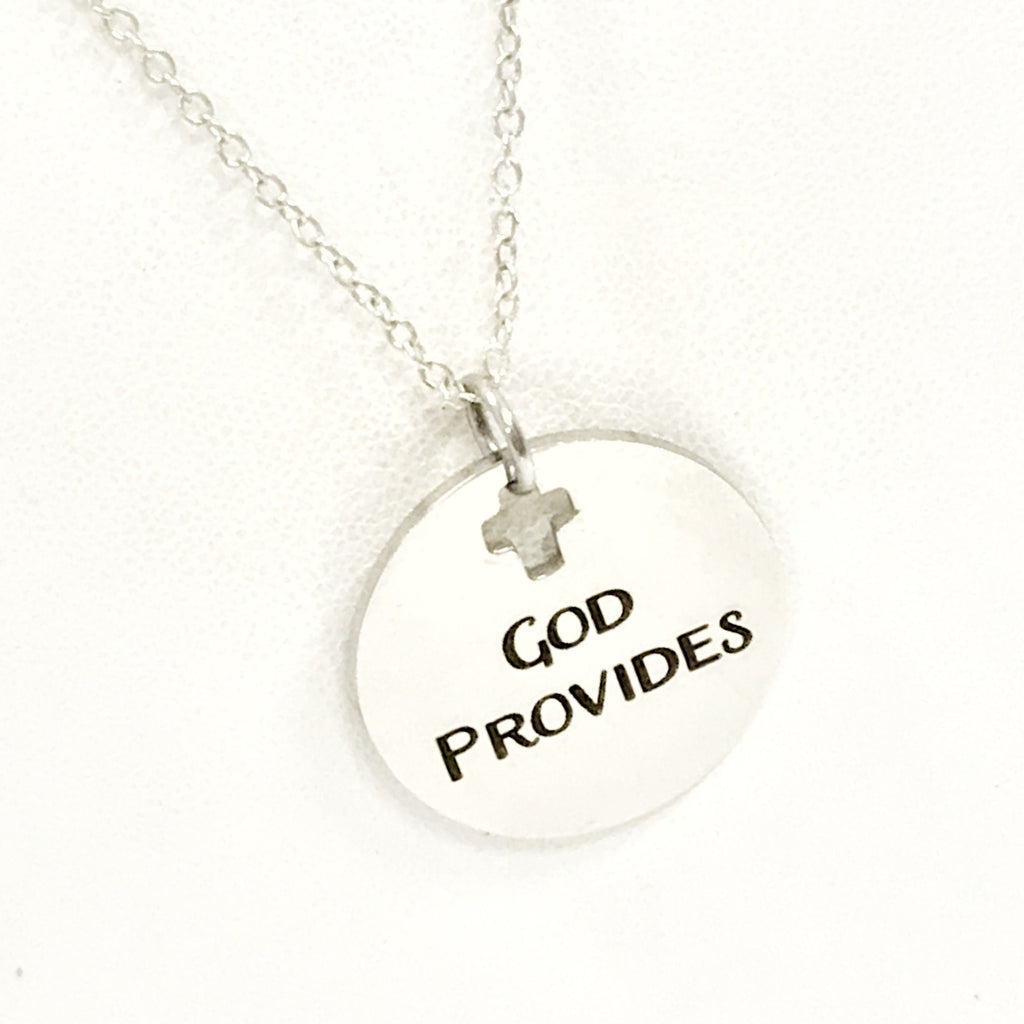 Christian Jewelry, God Provides Necklace, Christian Woman, Christian Daughter Jewelry, Religious Jewelry, Religious Gift For Her